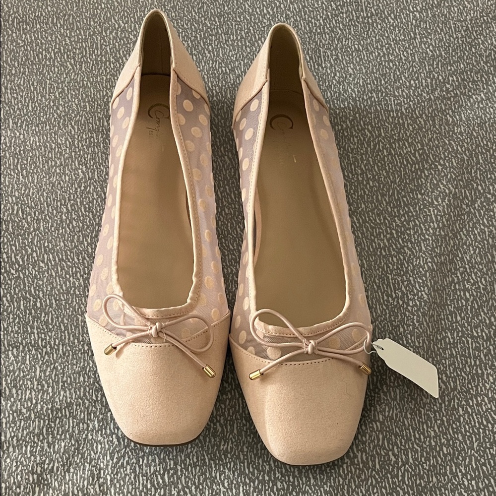 Chic Women's Peach Ballet Flats